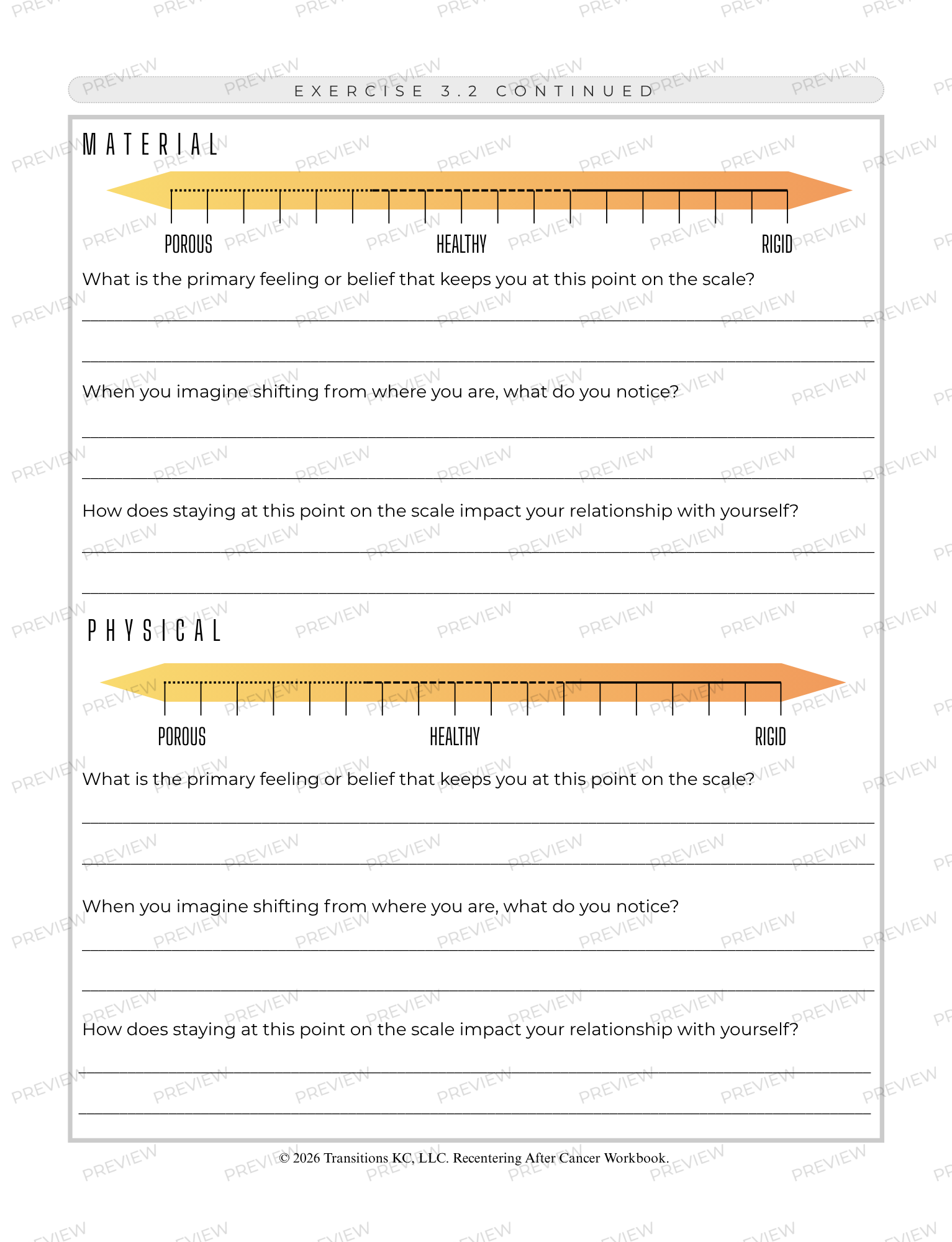 Workbook interior page