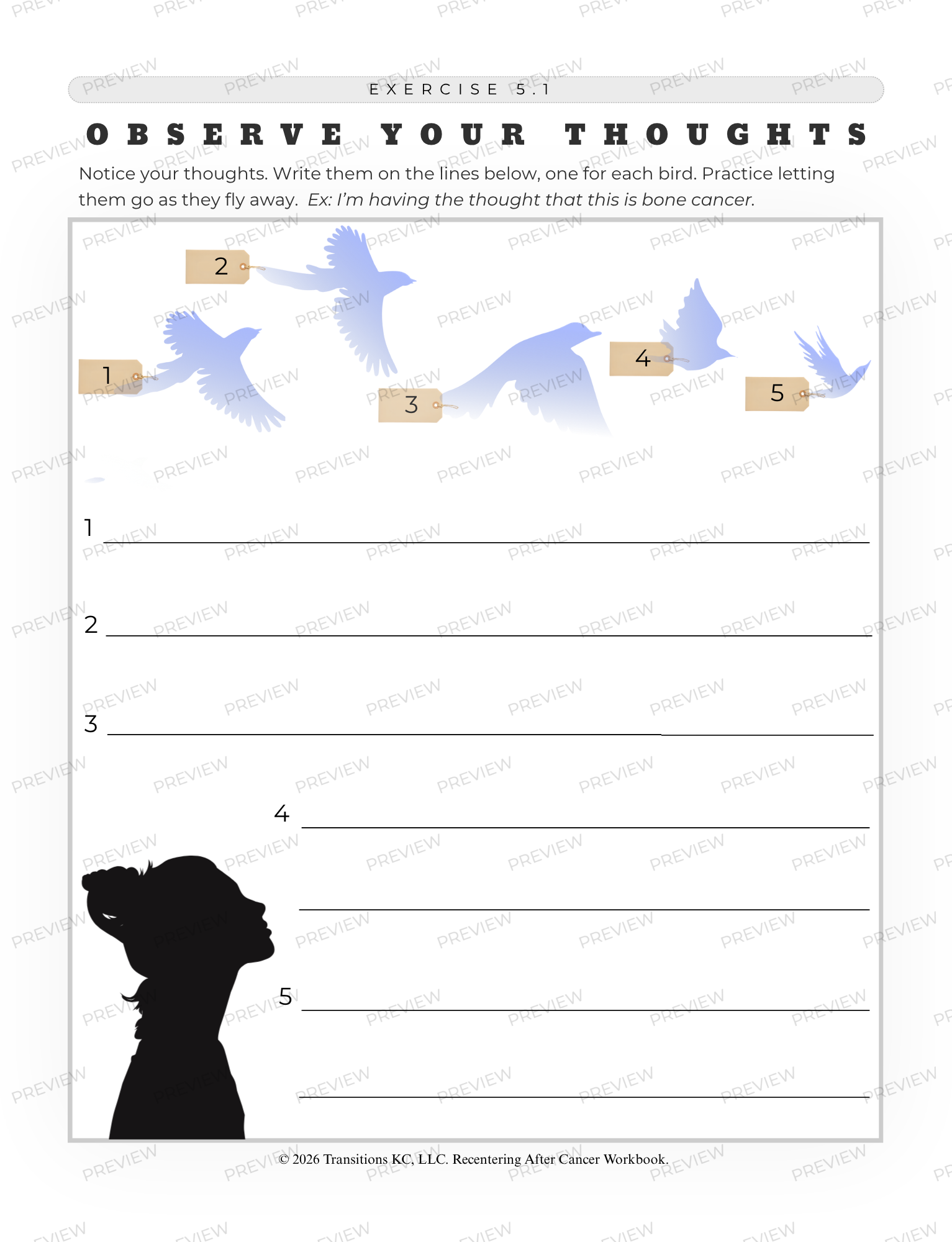 Workbook interior page